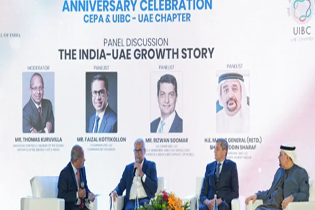 Informative article graphic from UAE India Business Council website